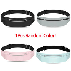 Waterproof Running Waist Pack Adjustable Belt Men Women Slim Running Bags Portable Outsides Jogging Gym Sports Cell Phone Pouch