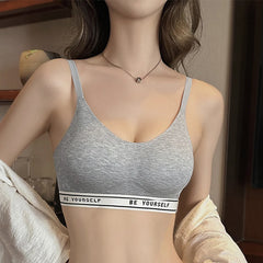 Women's Beautiful Back Sports Bra Elastic Sleeveless Vest Breathable Slim Crop Top with Adjustable Shoulder Straps