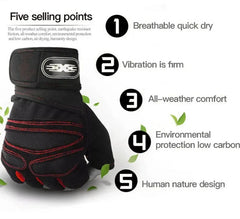 Outdoor Sport Gloves for Men Women Wrist Guard Fitness Gym Cycling Hiking Boxing Exercise Training Workout Long Wrist Fingerless