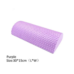 Half Round EVA Foam Roller For Yoga Pilates Fitness Equipment Balance Pad Yoga Blocks With Massage Floating Point 30-45cm