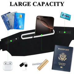 Waterproof Running Waist Pack Adjustable Belt Men Women Slim Running Bags Portable Outsides Jogging Gym Sports Cell Phone Pouch