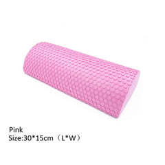 Half Round EVA Foam Roller For Yoga Pilates Fitness Equipment Balance Pad Yoga Blocks With Massage Floating Point 30-45cm
