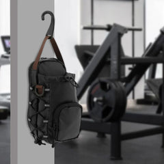 Magnetic Gym Sling Bag with Water Bottle Holder Gym Crossbody Bag Gym Chest Pouch for Travel Sports Work Fitness