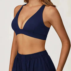 Sexy Gym Top Women Sports Bra Running Back Cross Push Up Yoga Bra Breathable Sports Underwear Women Fitness Workout Top Women