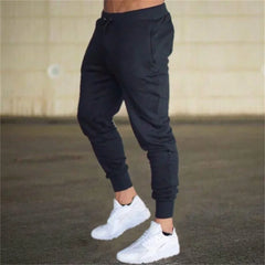 2025 Fashion Men Gyms Pure color Pants Joggers Fitness Casual Long Pants Men Workout Skinny Sweatpants Jogger Tracksuit Trousers