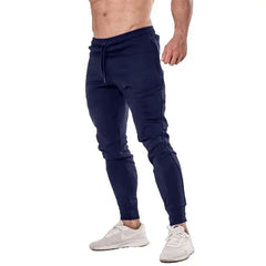2025 Fashion Men Gyms Pure color Pants Joggers Fitness Casual Long Pants Men Workout Skinny Sweatpants Jogger Tracksuit Trousers
