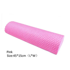 Half Round EVA Foam Roller For Yoga Pilates Fitness Equipment Balance Pad Yoga Blocks With Massage Floating Point 30-45cm
