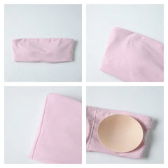 Ctenkevet Two Piece Fitness Sports Set Women Workout Yoga Outfit Strapless Bra Woman 2Ps Gym Crop Top Deportivos Mujer Gym Suits