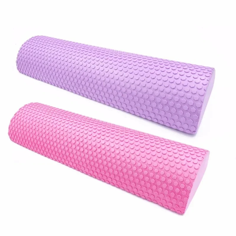 Half Round EVA Foam Roller For Yoga Pilates Fitness Equipment Balance Pad Yoga Blocks With Massage Floating Point 30-45cm