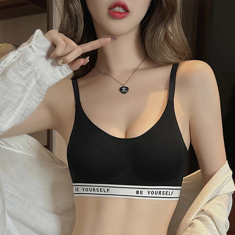 Women's Beautiful Back Sports Bra Elastic Sleeveless Vest Breathable Slim Crop Top with Adjustable Shoulder Straps