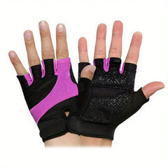 Sports and fitness half finger gloves, unisex summer thin version, wear-resistant, non slip, breathable