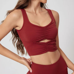 Sexy Beautiful back Women's Yoga Vest Casual Fitness bra Tight fitting Shock-absorbing Top Yoga Tank Top Running Gym Sportswear