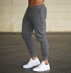 2025 Fashion Men Gyms Pure color Pants Joggers Fitness Casual Long Pants Men Workout Skinny Sweatpants Jogger Tracksuit Trousers
