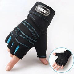 Outdoor Sport Gloves for Men Women Wrist Guard Fitness Gym Cycling Hiking Boxing Exercise Training Workout Long Wrist Fingerless