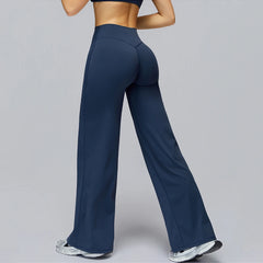 Yoga Pants Flare Leggings Women High Waist Wide Leg Pants Gym Women Fitness Sports Flared Pant Dance Trousers Women shaped Hip