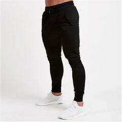 2025 Fashion Men Gyms Pure color Pants Joggers Fitness Casual Long Pants Men Workout Skinny Sweatpants Jogger Tracksuit Trousers