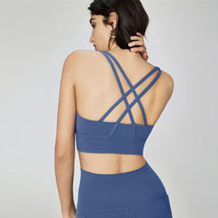 Women's Naked Feeling Sports Bra and Leggings Set - 2 Piece Gym Outfit for Fitness, Yoga Clothes Leggings and Tops Workout Suits