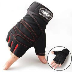Outdoor Sport Gloves for Men Women Wrist Guard Fitness Gym Cycling Hiking Boxing Exercise Training Workout Long Wrist Fingerless