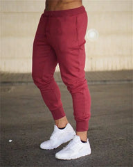 2025 Fashion Men Gyms Pure color Pants Joggers Fitness Casual Long Pants Men Workout Skinny Sweatpants Jogger Tracksuit Trousers