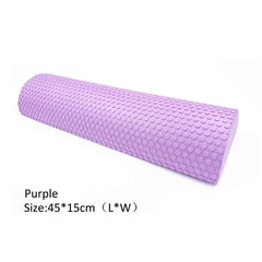 Half Round EVA Foam Roller For Yoga Pilates Fitness Equipment Balance Pad Yoga Blocks With Massage Floating Point 30-45cm