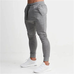 2025 Fashion Men Gyms Pure color Pants Joggers Fitness Casual Long Pants Men Workout Skinny Sweatpants Jogger Tracksuit Trousers